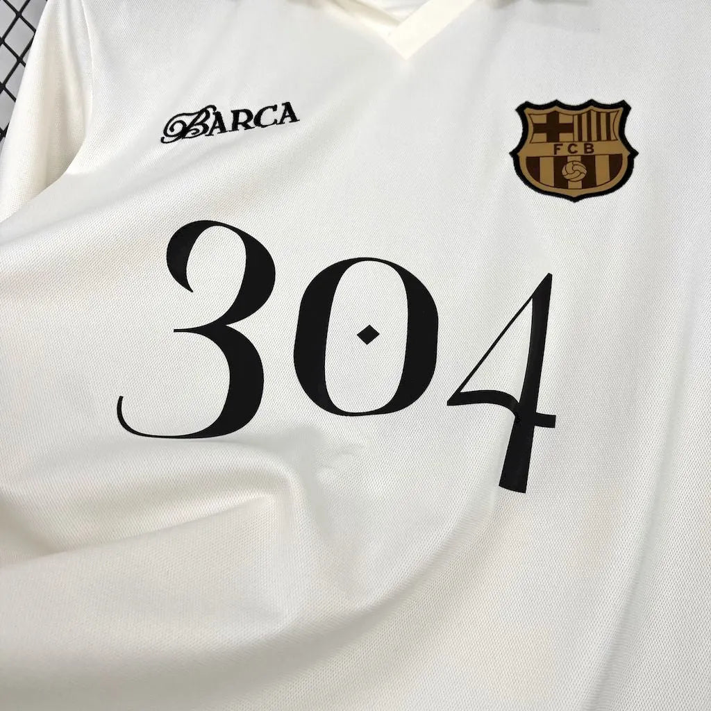 "Camisa Barcelona Lamine Yamal 304 - Torcedor Masculina Branca - Netmantos"