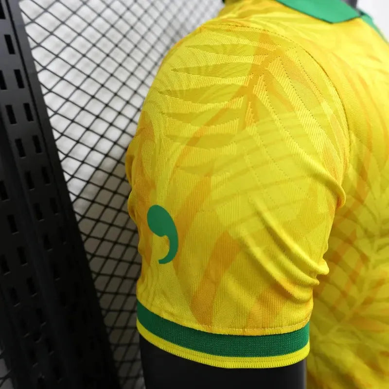 "Camisa Brasil “The Prince” - Jogador Masculina Amarela Comma Football - Netmantos"