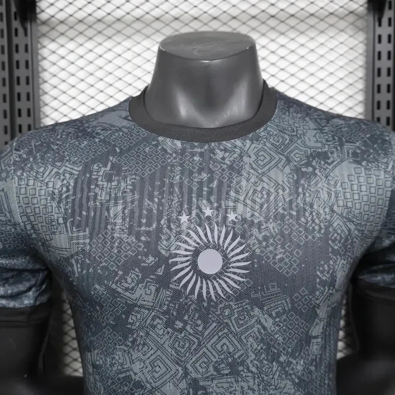 "Camisa Argentina GOAT Messi - Jogador Masculina Blackout Comma Football - Netmantos"