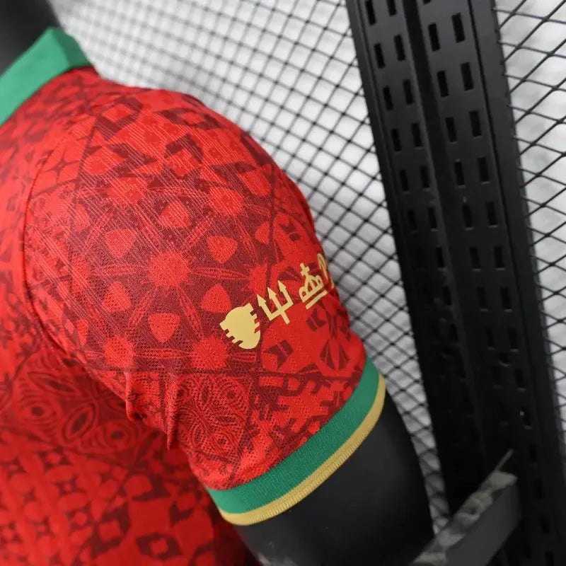 "Camisa Portugal “The Siu” - Jogador Masculina Vermelha Comma Football - Netmantos"