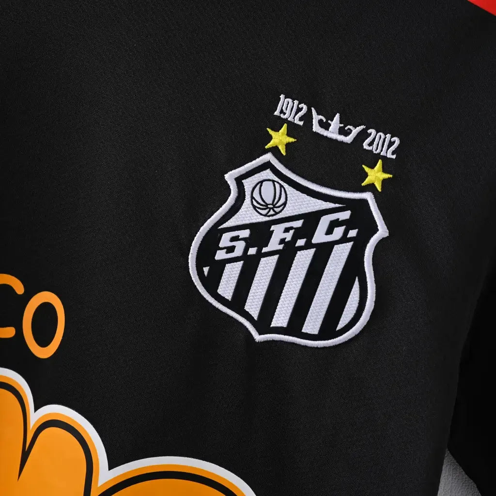 "Camisa Santista Home Retrô 2011/12 - Torcedor Masculina Preta - Netmantos"