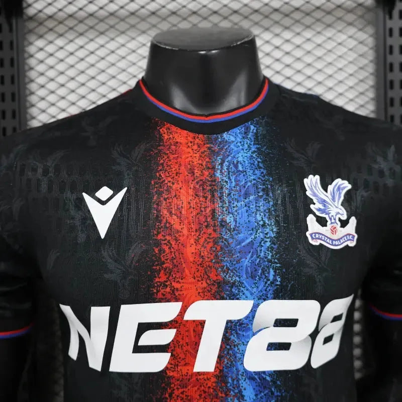 "Camisa Crystal Palace Away 24/25 - Jogador Masculina Preta - Netmantos"