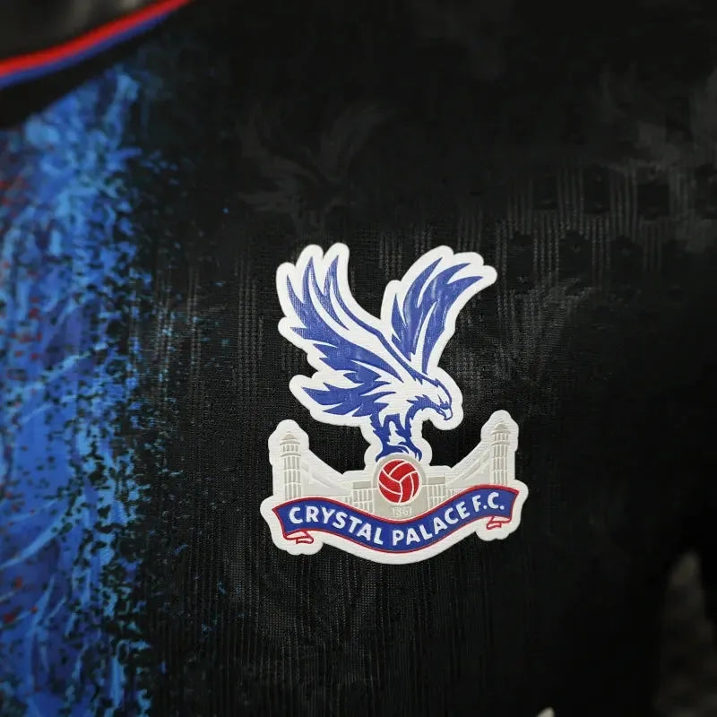 "Camisa Crystal Palace Away 24/25 - Jogador Masculina Preta - Netmantos"