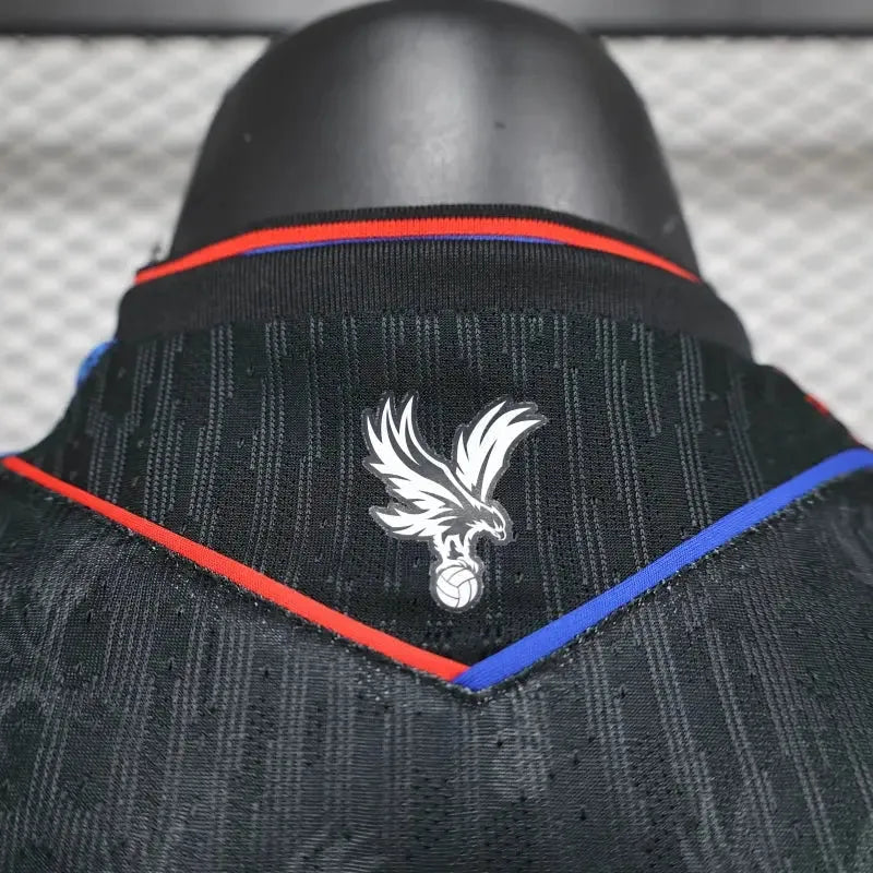 "Camisa Crystal Palace Away 24/25 - Jogador Masculina Preta - Netmantos"