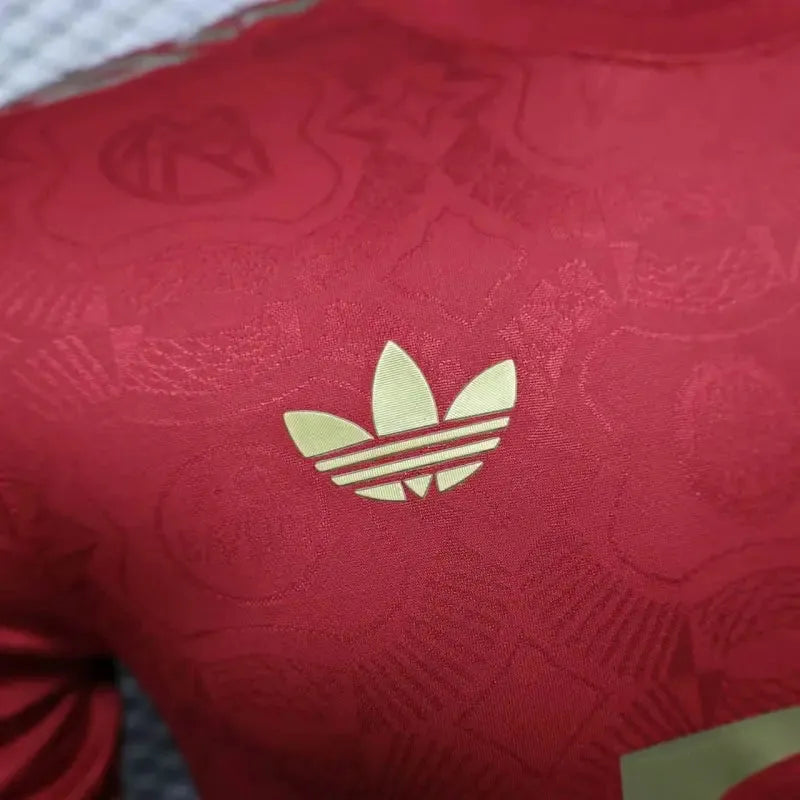 "Camisa Bayern Munchen 125 Anos 25/26 - Jogador Masculina Vermelha - Netmantos"