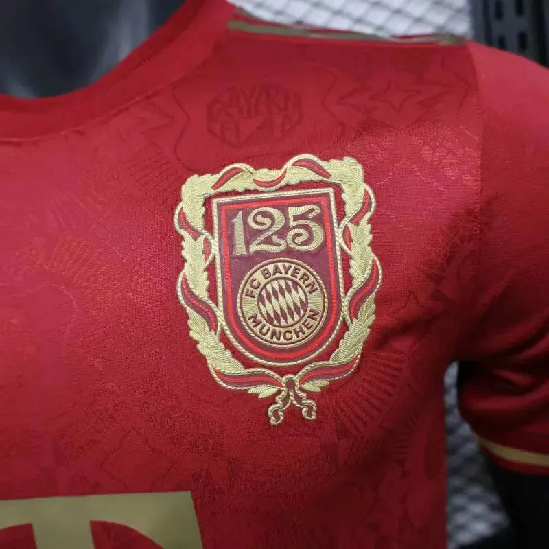"Camisa Bayern Munchen 125 Anos 25/26 - Jogador Masculina Vermelha - Netmantos"