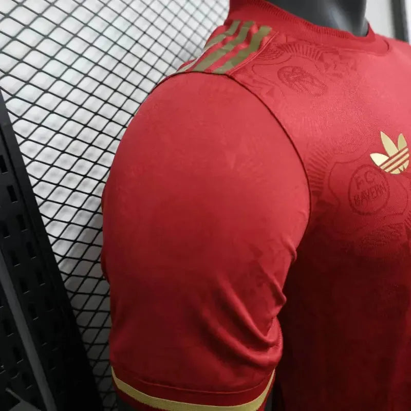 "Camisa Bayern Munchen 125 Anos 25/26 - Jogador Masculina Vermelha - Netmantos"