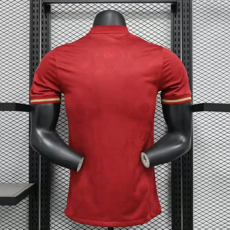 "Camisa Bayern Munchen 125 Anos 25/26 - Jogador Masculina Vermelha - Netmantos"