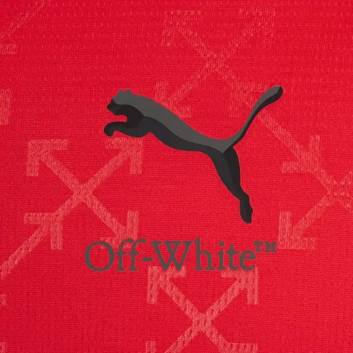"Camisa AC Milan x Off-White™ Fourth 25/26 - Torcedor Masculina Vermelha - Netmantos"