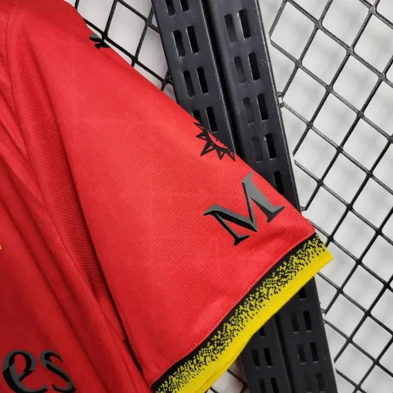 "Camisa AC Milan x Off-White™ Fourth 25/26 - Torcedor Masculina Vermelha - Netmantos"