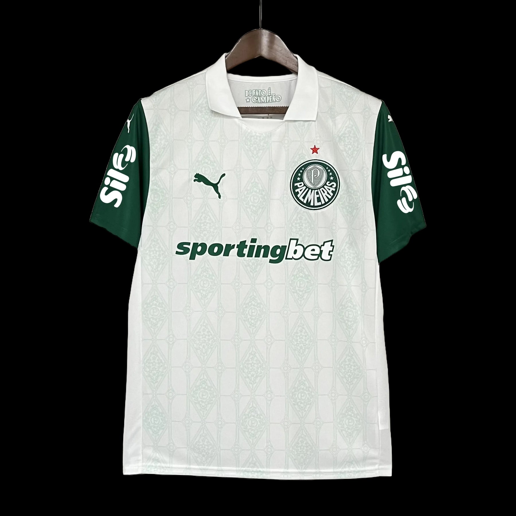 "Camisa Palmeiras Away 25/26 - Torcedor Masculina Branca + Patrocínios - Netmantos"