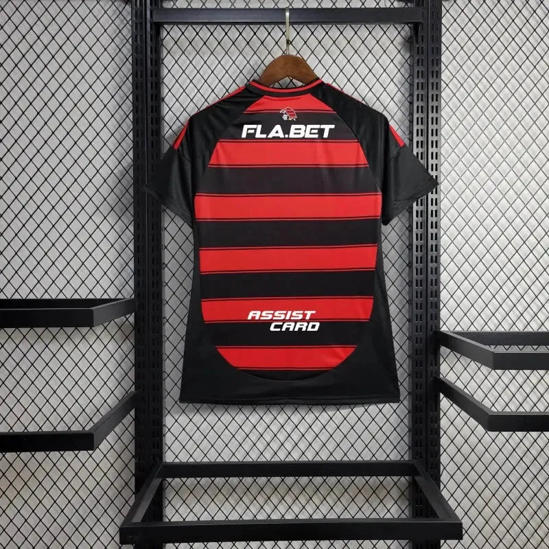 "Camisa Flamengo Home 25/26 - Torcedor Feminina + Patrocínios - Netmantos"