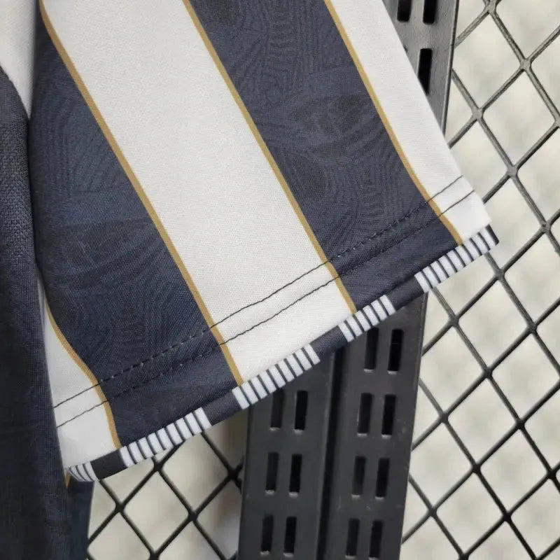 "Camisa Santista Away 24/25 - Torcedor Masculina Listrada + Patrocínios - Netmantos"