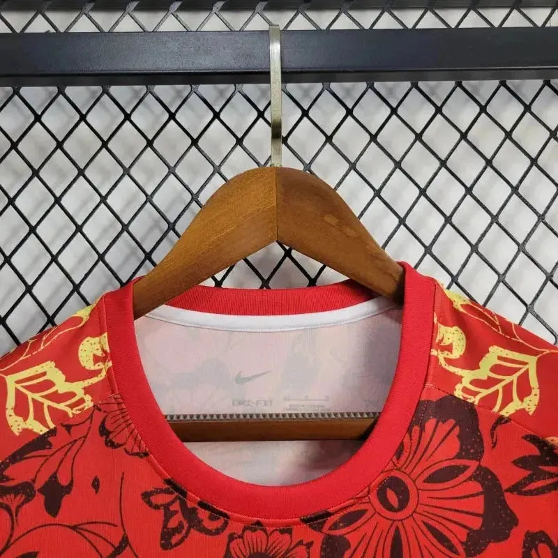 "Camisa Portugal Treino 24/25 - Torcedor Masculina Vermelha - Netmantos"