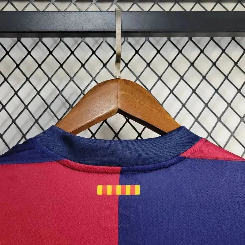"Camisa Barcelona COLDPLAY Home 24/25 - Torcedor Infantil Azul e Vermelha - Netmantos"