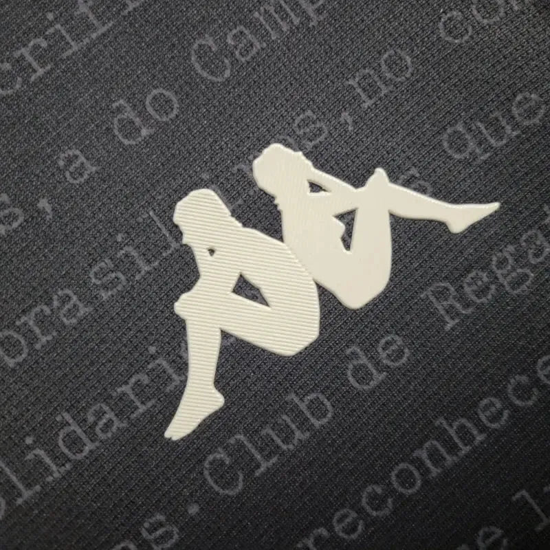 "Camisa Vasco Goleiro 24/25 - Torcedor Masculina Preta + Patrocínios - Netmantos"