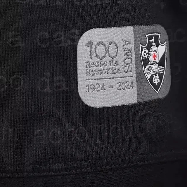 "Camisa Vasco Goleiro 24/25 - Torcedor Masculina Preta + Patrocínios - Netmantos"