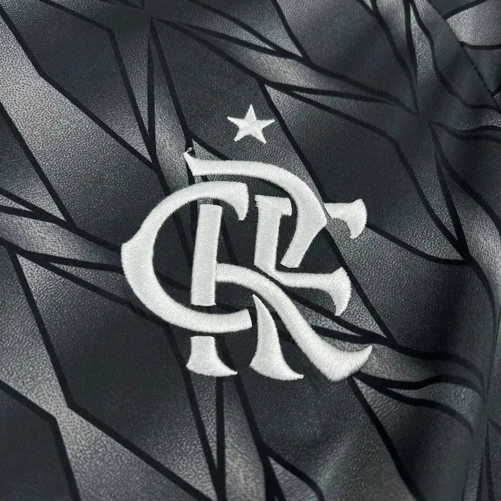 "Camisa Flamengo Third Away 24/25 - Torcedor Masculina Cinza + Todos Patrocínios - Netmantos"