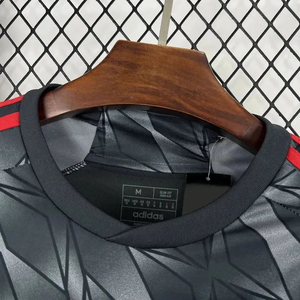 "Camisa Flamengo Third Away 24/25 - Torcedor Masculina Cinza + Todos Patrocínios - Netmantos"