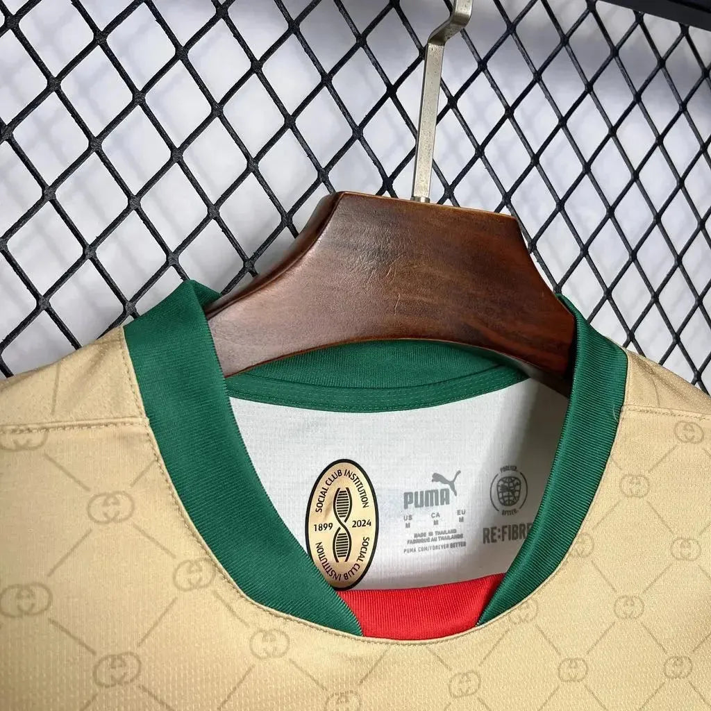 "Camisa AC Milan Edição GUCCI 24/25 - Torcedor Masculina Bege - Netmantos"