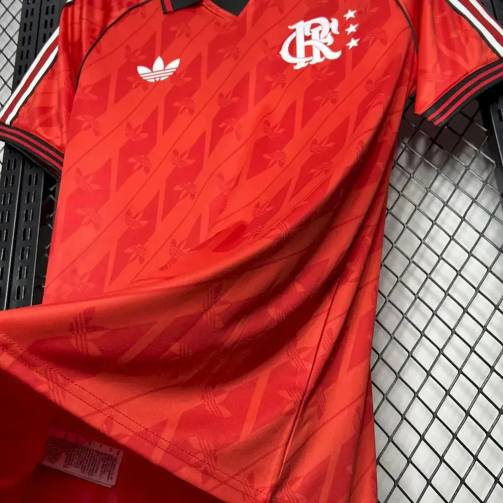 "Camisa Flamengo Lifestyler 24/25 - Torcedor Masculina Vermelha - Netmantos"