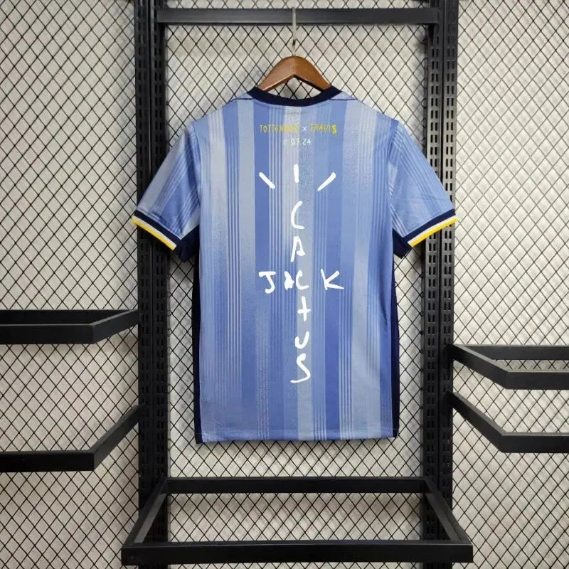 "Camisa Tottenham X Travis Scott Away 24/25 - Torcedor Masculina Azul - Netmantos"