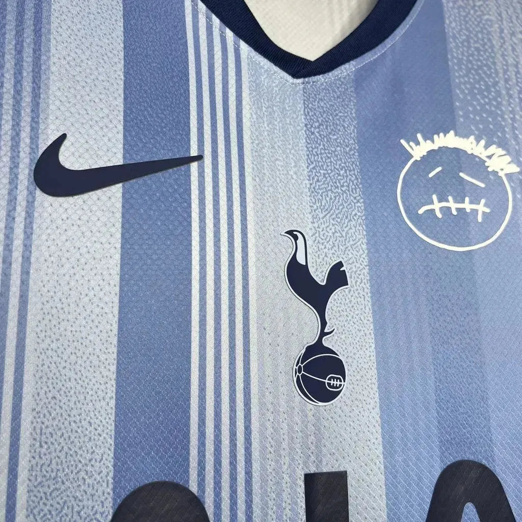 "Camisa Tottenham X Travis Scott Away 24/25 - Torcedor Masculina Azul - Netmantos"