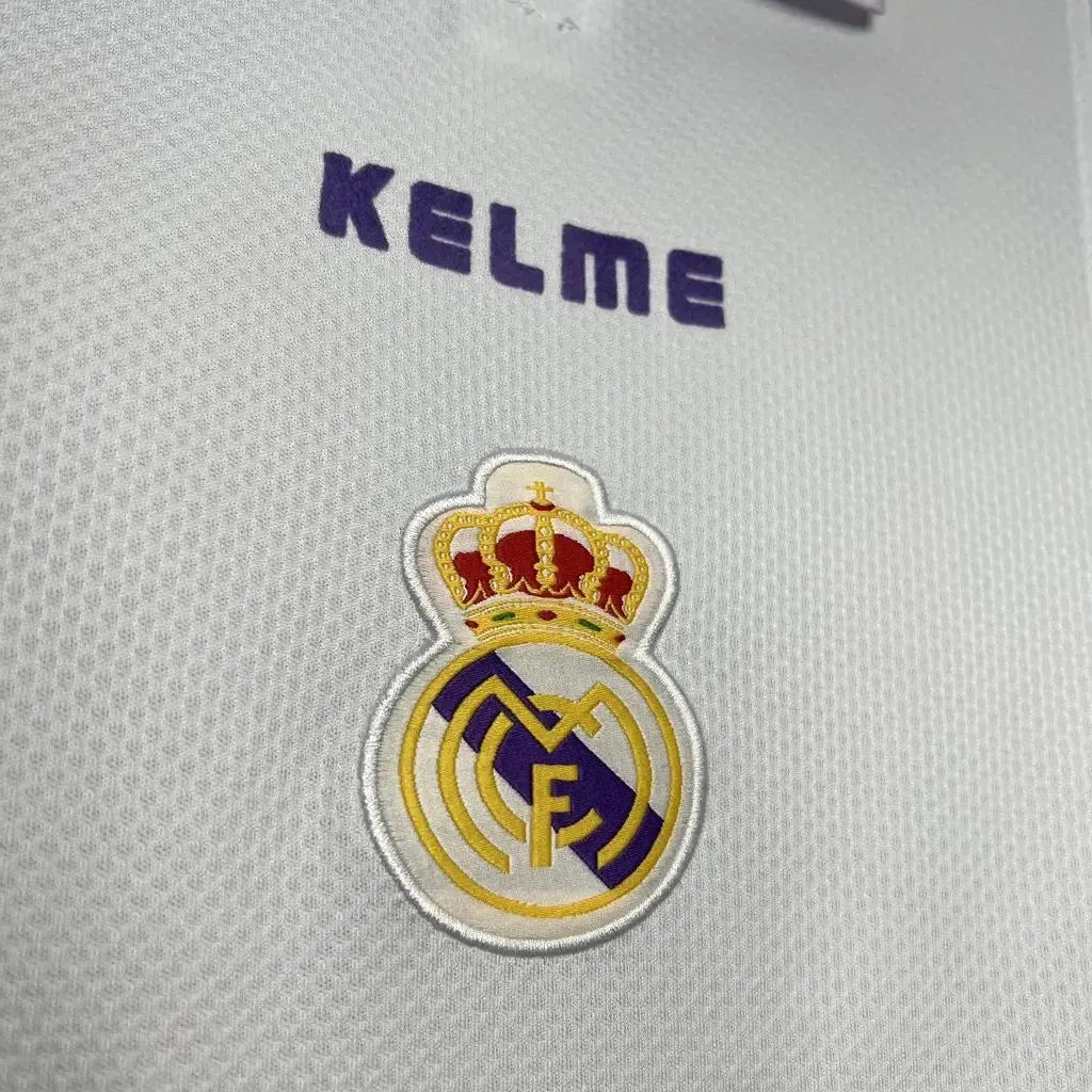 "Camisa Real Madrid Retrô Home 1997/98 - Torcedor Masculina Branca - Netmantos"