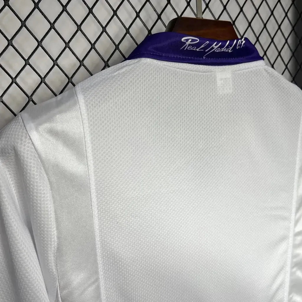 "Camisa Real Madrid Retrô Home 1997/98 - Torcedor Masculina Branca - Netmantos"