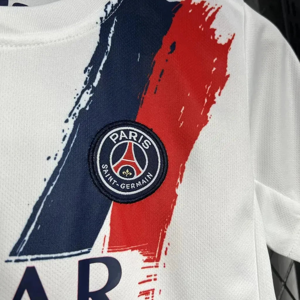 "Camisa PSG Away 24/25 - Torcedor Infantil Branca - Netmantos"