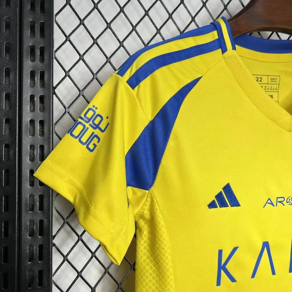 "Camisa Al-Nassr Home 24/25 - Torcedor Infantil Amarela - Netmantos"