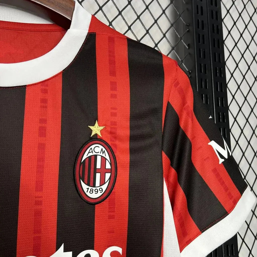 "Camisa AC Milan Home 24/25 - Torcedor Masculina Vermelha - Netmantos"