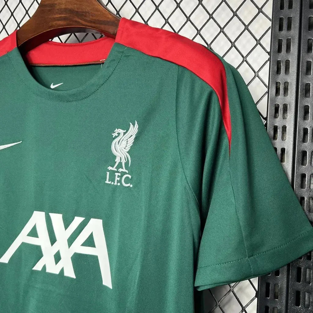 "Camisa Liverpool Treino 24/25 - Torcedor Masculina Verde Escuro - Netmantos"
