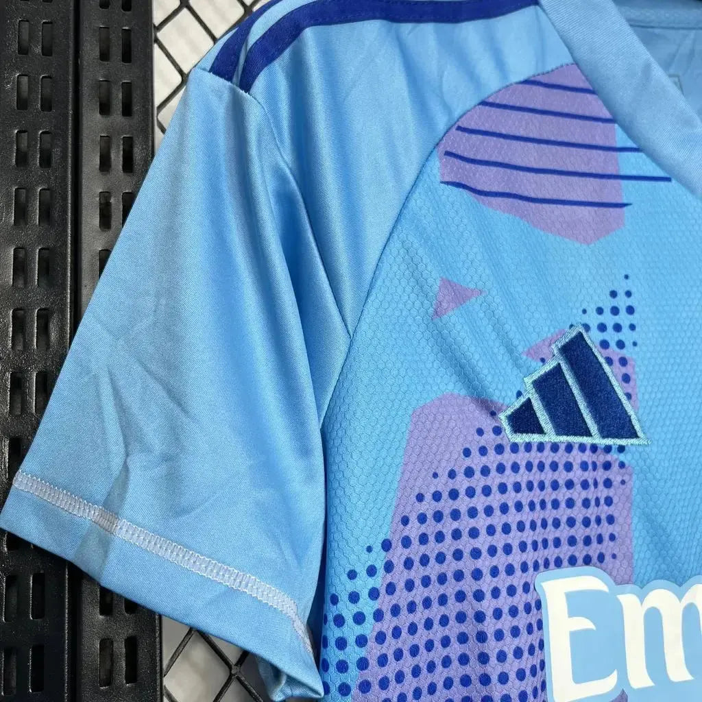"Camisa Real Madrid Goleiro 24/25 - Torcedor Masculina Azul - Netmantos"