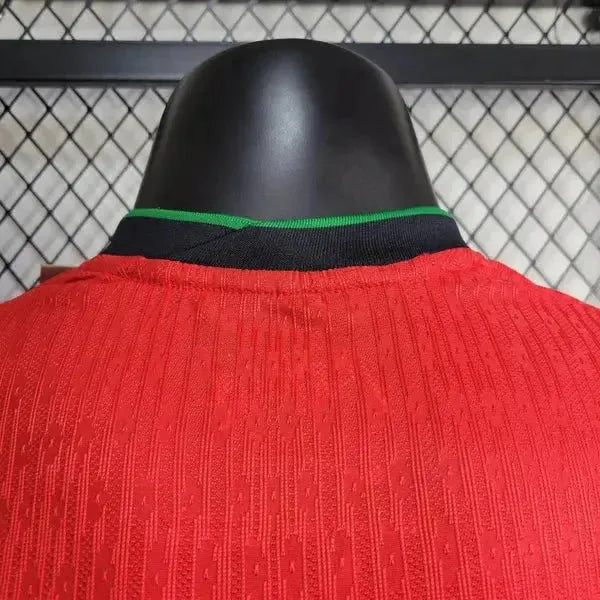 "Camisa Portugal Home 24/25 - Jogador Masculina Vermelha Manga Longa - Netmantos"
