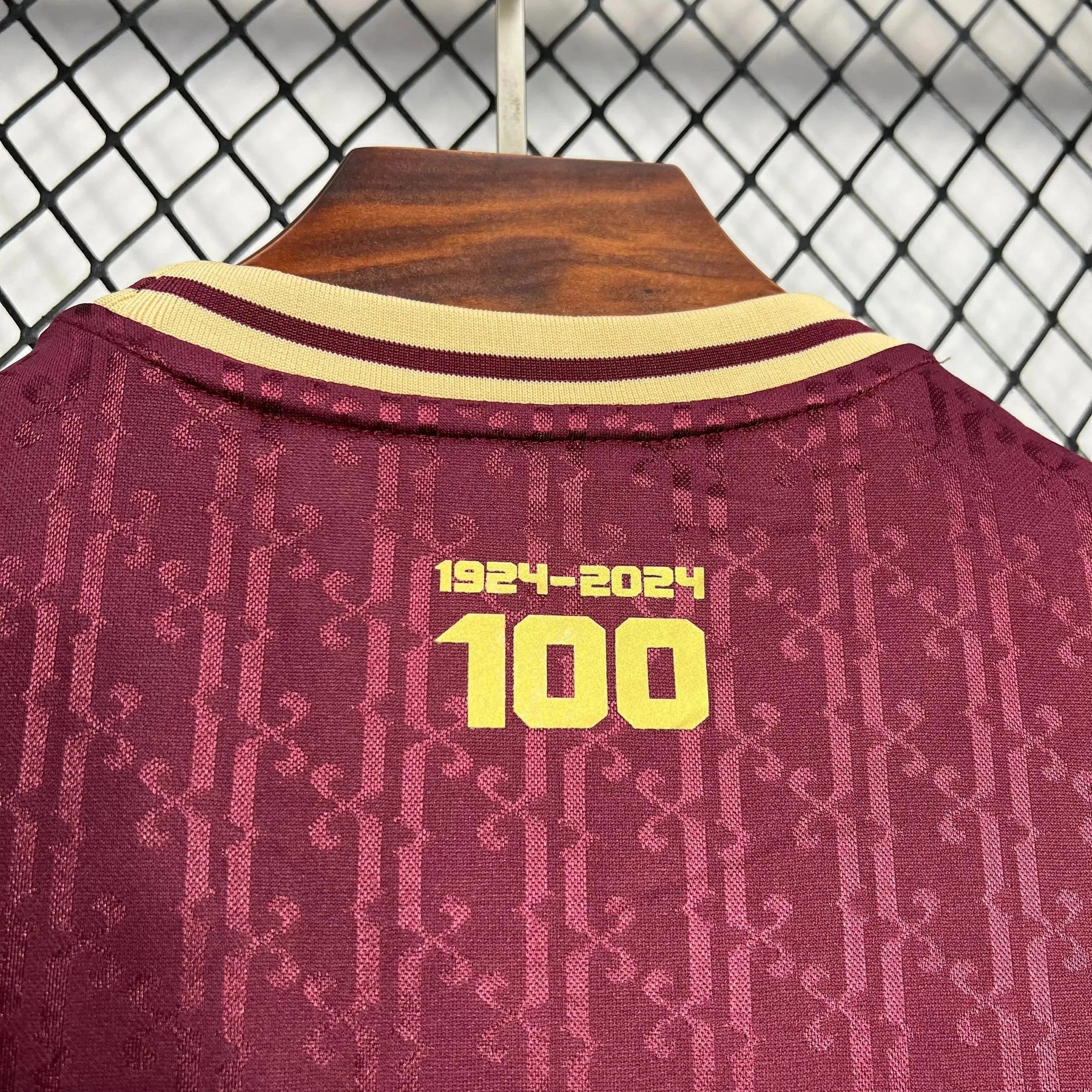 "Camisa Juventus da Mooca Centenário Home 24/25 - Torcedor Masculina Vermelha/Vinho - Netmantos"