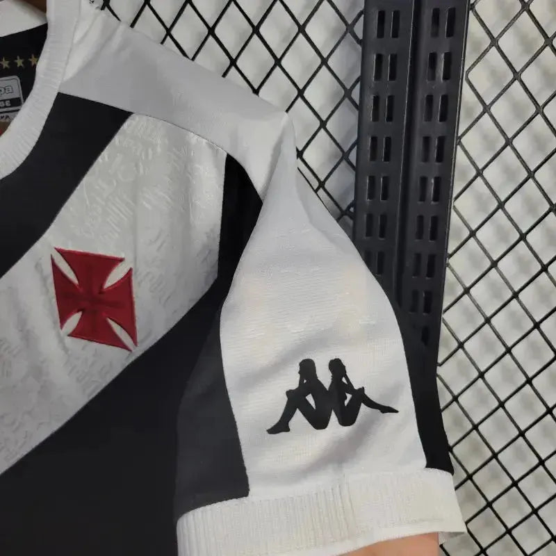 "Camisa Vasco Home 24/25 - Torcedor Masculina Preta - Netmantos"