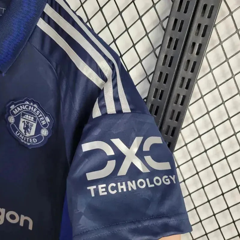 "Camisa Manchester United Away 24/25 - Torcedor Masculina Azul Escuro - Netmantos"
