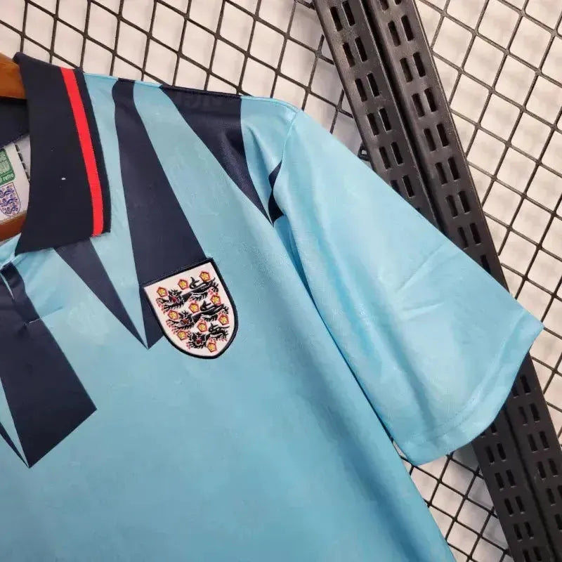 "Camisa Inglaterra Retrô Away II 1992 - Torcedor Masculina Azul - Netmantos"