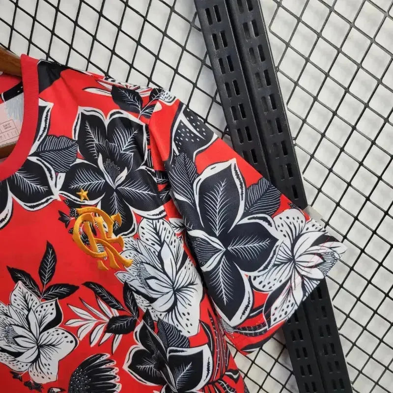 "Camisa Flamengo Edição Especial FARM 24/25 - Torcedor Masculina Vermelha Florida - Netmantos"