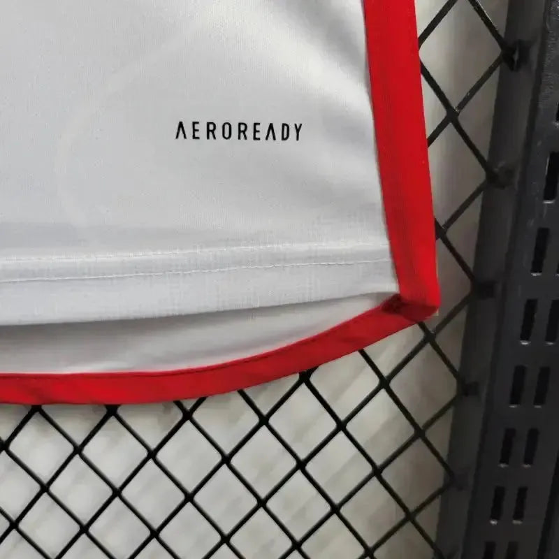 "Camisa Flamengo Away 24/25 - Torcedor Feminina Branca + Todos Patrocínios - Netmantos"