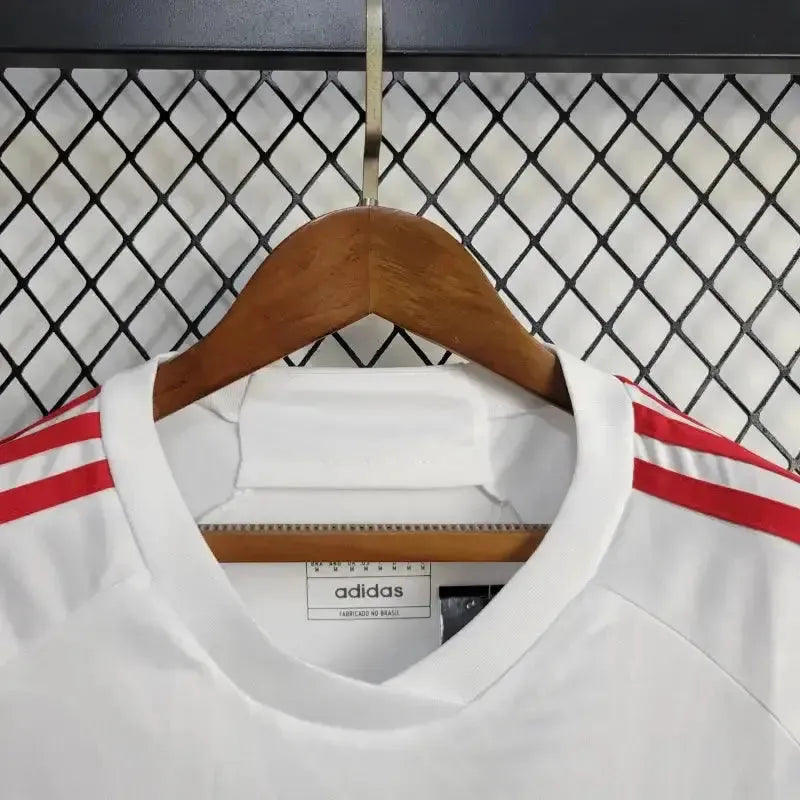 "Camisa Flamengo Away 24/25 - Torcedor Feminina Branca + Todos Patrocínios - Netmantos"