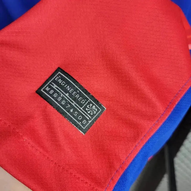 "Camisa EUA Away 24/25 - Torcedor Masculina Azul e Vermelha - Netmantos"