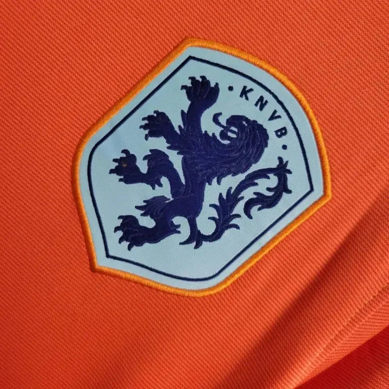 "Camisa Holanda Home 24/25 - Torcedor Masculina Laranja - Netmantos"