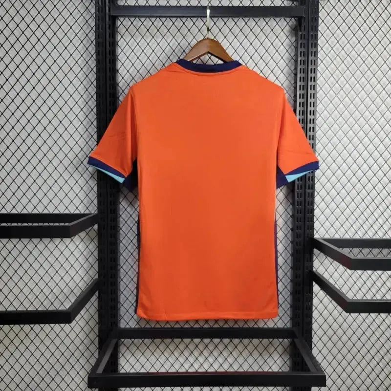 "Camisa Holanda Home 24/25 - Torcedor Masculina Laranja - Netmantos"
