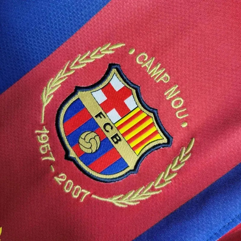 "Camisa Barcelona Home Retrô 2007/08 - Torcedor Masculina - Netmantos"