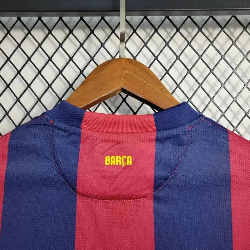 "Camisa Barcelona Home Retrô 2014/15 - Torcedor Masculina Manga Longa - Netmantos"