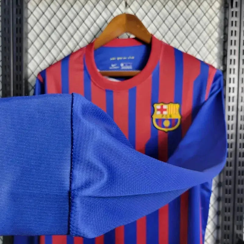 "Camisa Barcelona Home Retrô 2011/12 - Torcedor Masculina Manga Longa - Netmantos"