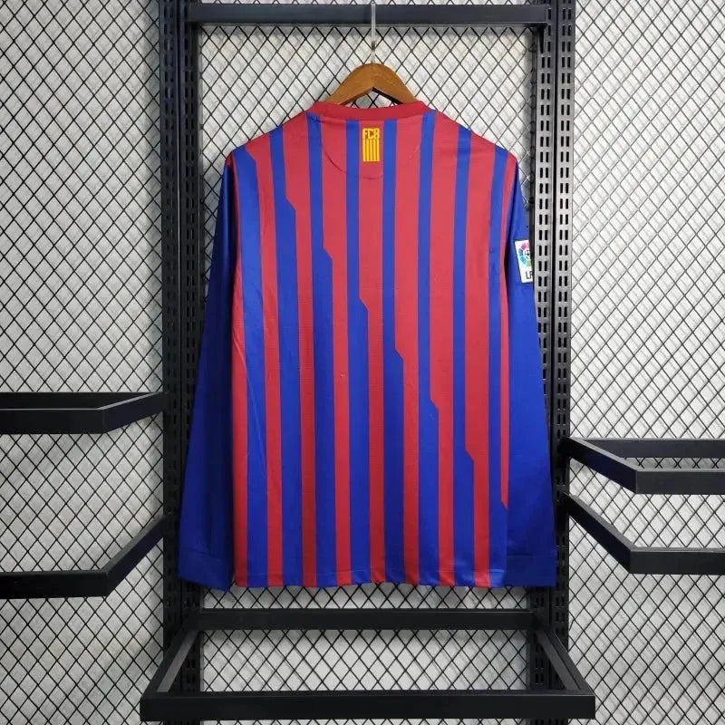 "Camisa Barcelona Home Retrô 2011/12 - Torcedor Masculina Manga Longa - Netmantos"