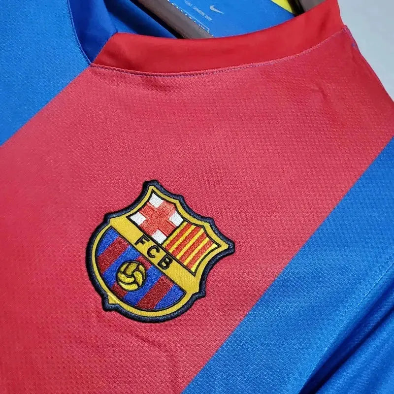 "Camisa Barcelona Home Retrô 2006/07 - Torcedor Masculina Manga Longa - Netmantos"